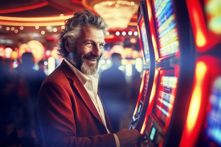 Dealer profesional sedang menjalankan permainan blackjack di live casino mpo99bet